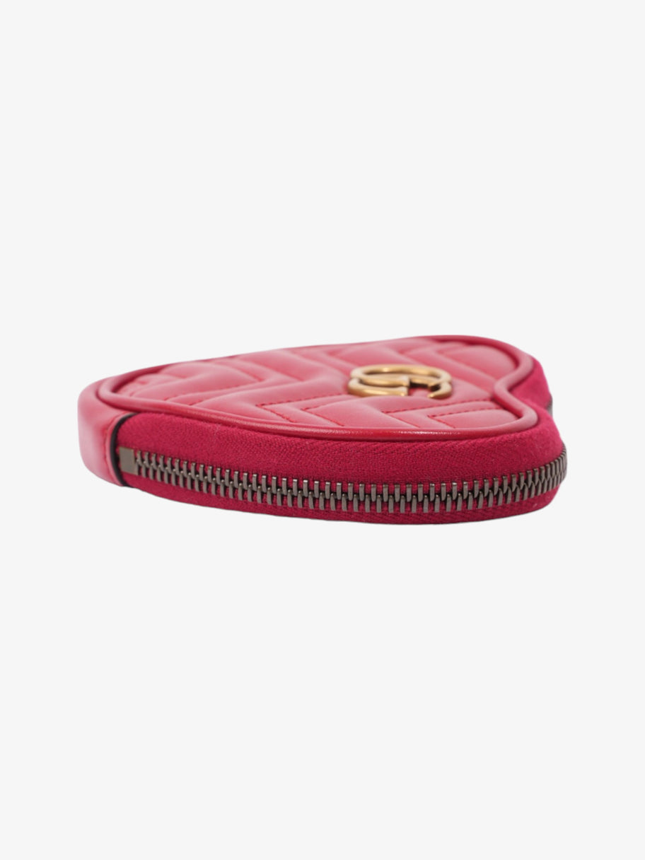 Gucci GG Marmont Heart Purse Red Matelasse Leather Image 3