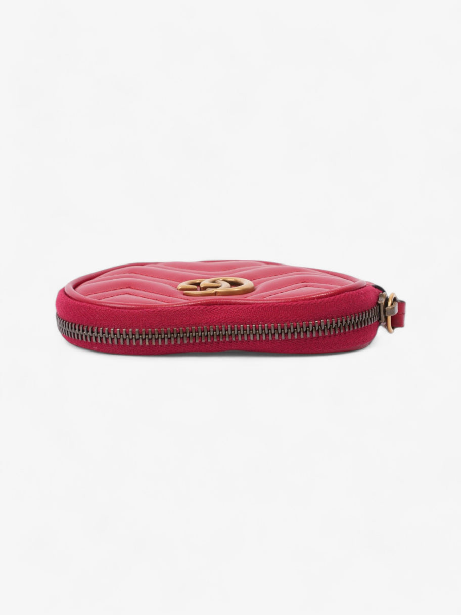 Gucci GG Marmont Heart Purse Red Matelasse Leather Image 6