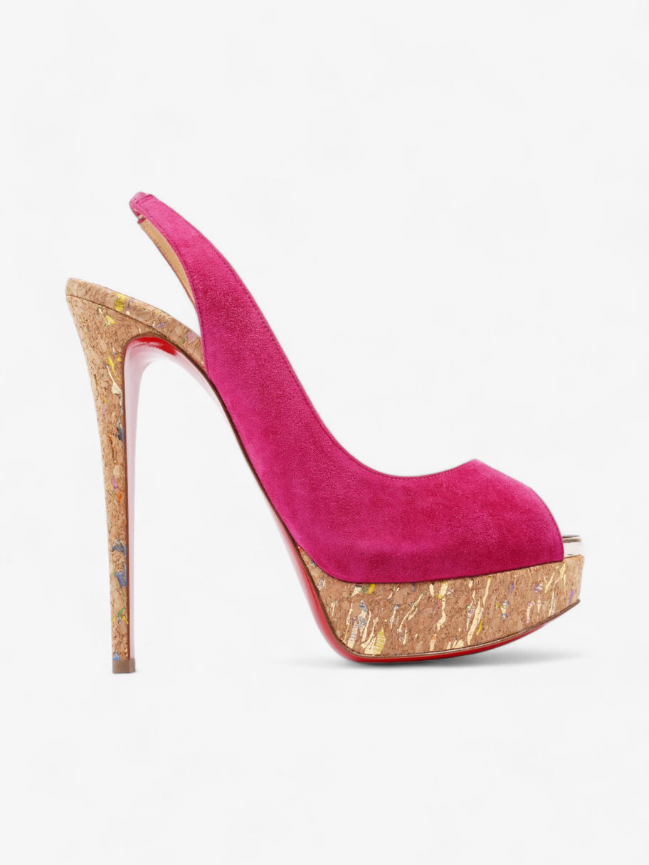 Christian Louboutin Lady Peep  140 Pink Suede EU 41 UK 8 Image 1