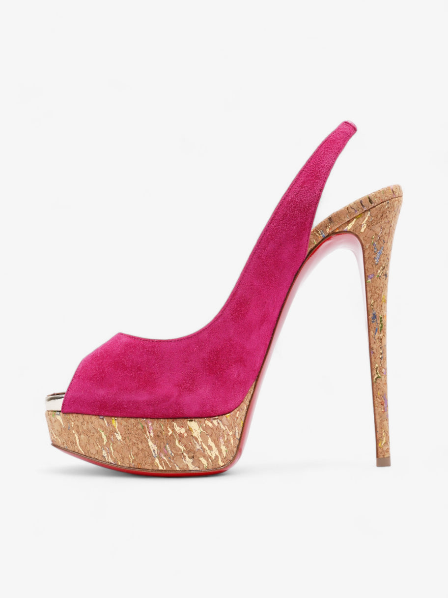 Christian Louboutin Lady Peep  140 Pink Suede EU 41 UK 8 Image 3