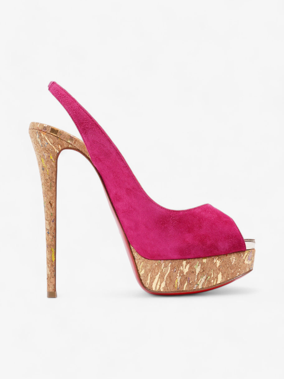 Christian Louboutin Lady Peep  140 Pink Suede EU 41 UK 8 Image 4