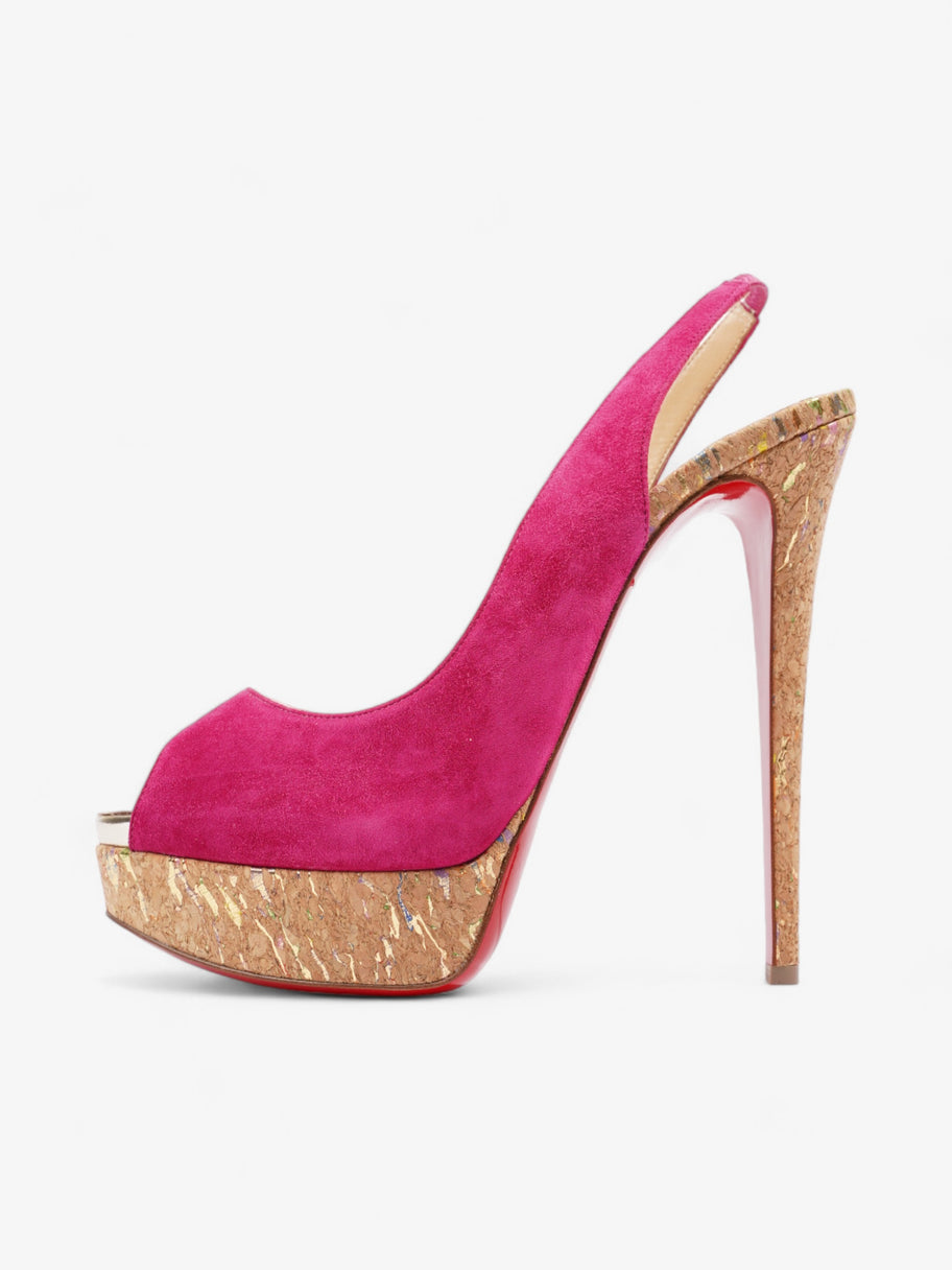 Christian Louboutin Lady Peep  140 Pink Suede EU 41 UK 8 Image 5