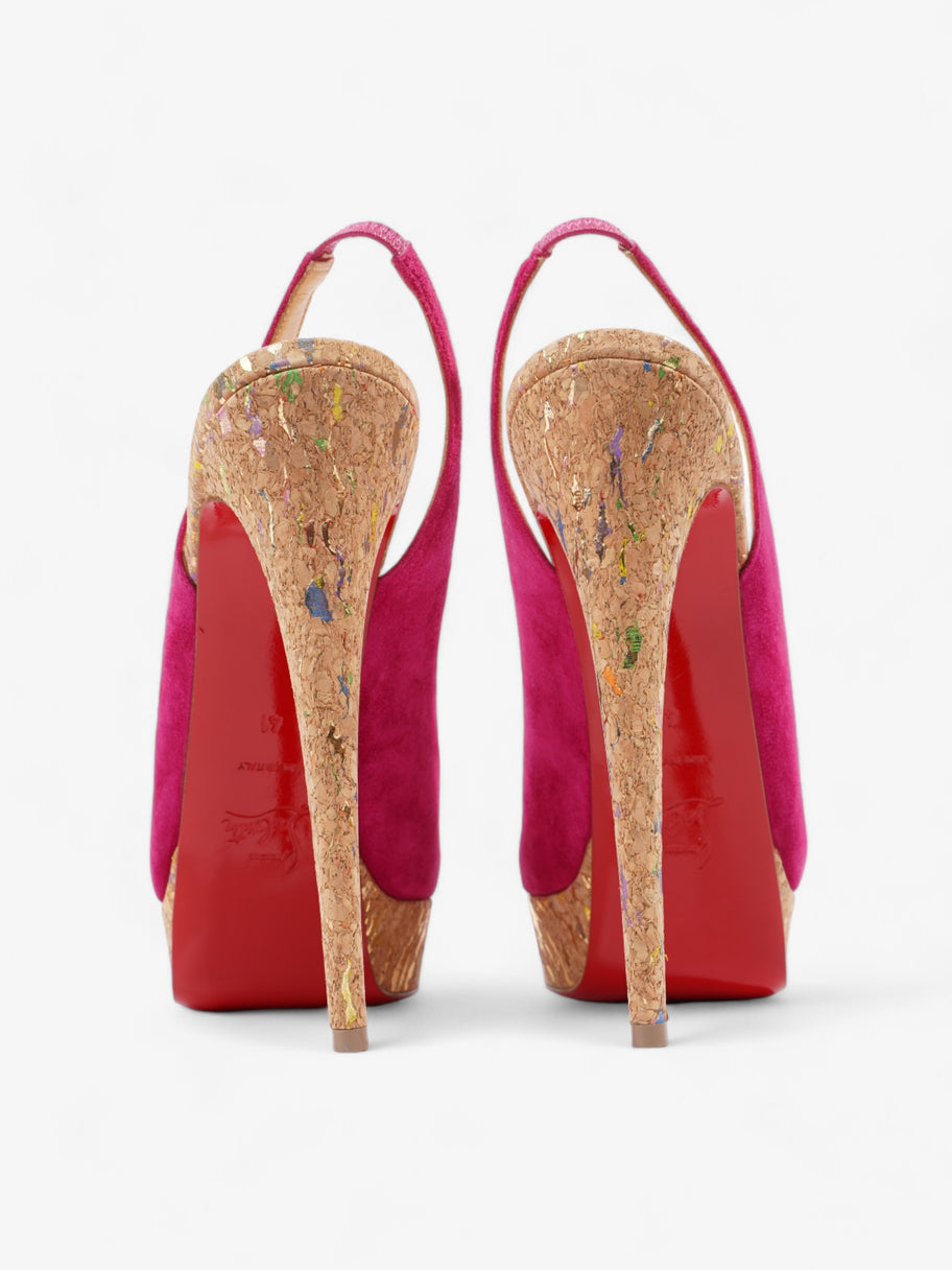 Christian Louboutin Lady Peep  140 Pink Suede EU 41 UK 8 Image 6