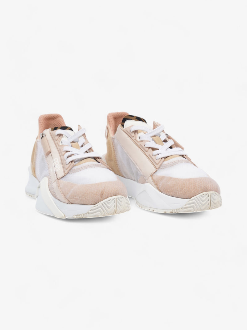  Fendi Flow Sneakers Nude / Beige  Mesh EU 37 UK 4