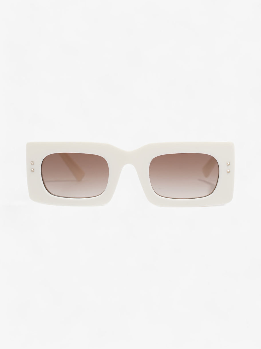 Valentino V Logo Sunglasses White Acetate 140mm Image 1