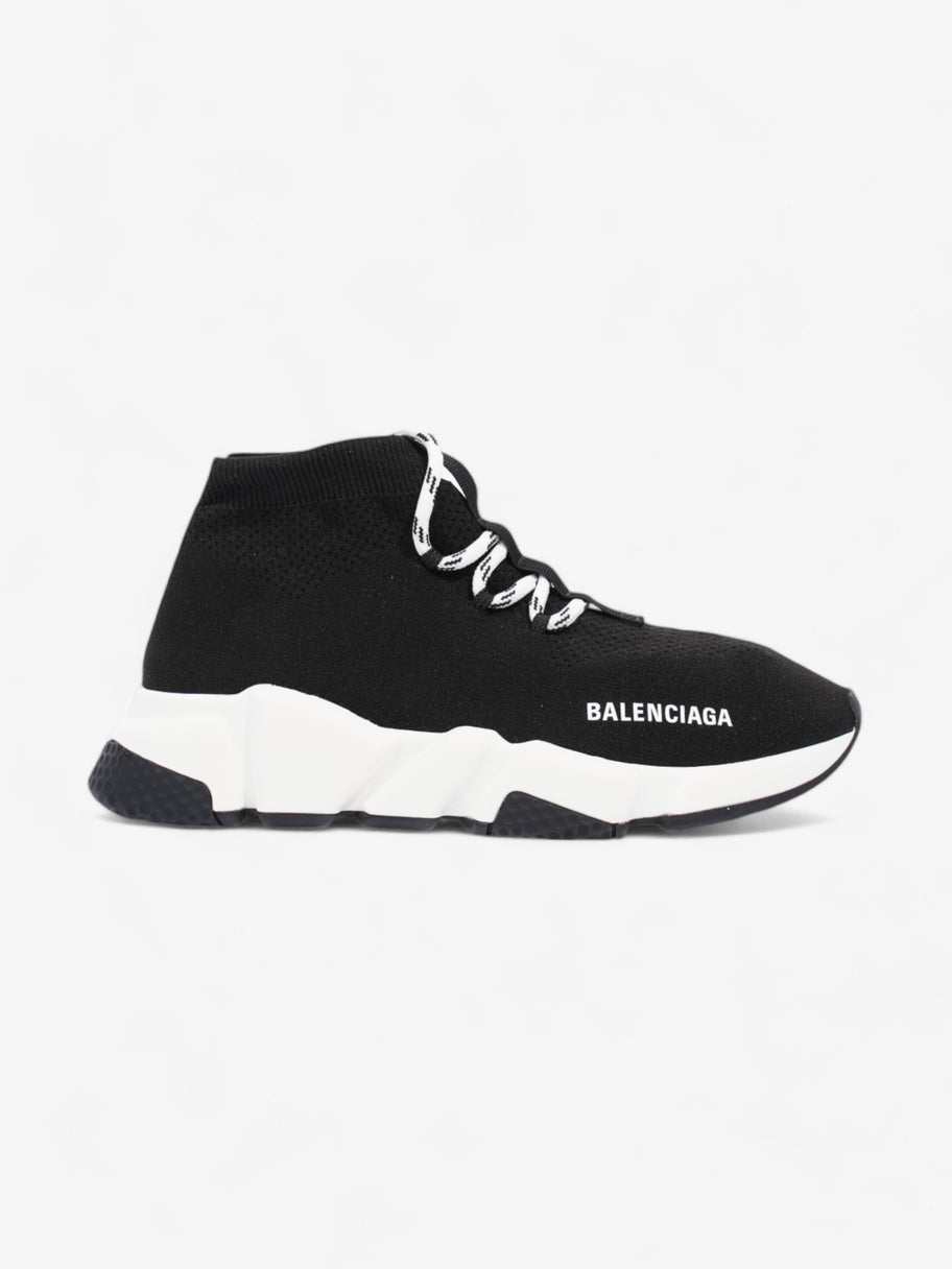 Balenciaga Speed Lace-Up Black / White Knit EU 37 UK 4 Image 1