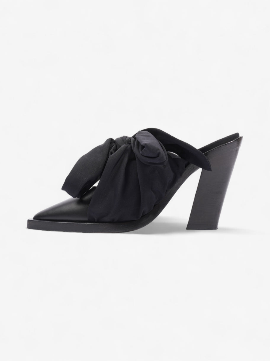 Burberry Tillington Ankle-Wrap Point-Toe Mules 75mm Black Leather EU 37 UK 4 Image 3