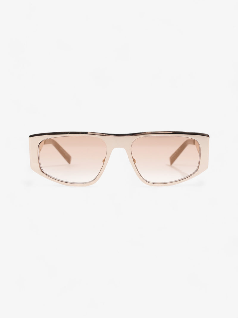  Givenchy Cut Out Sunglasses Gold Acetate 145mm