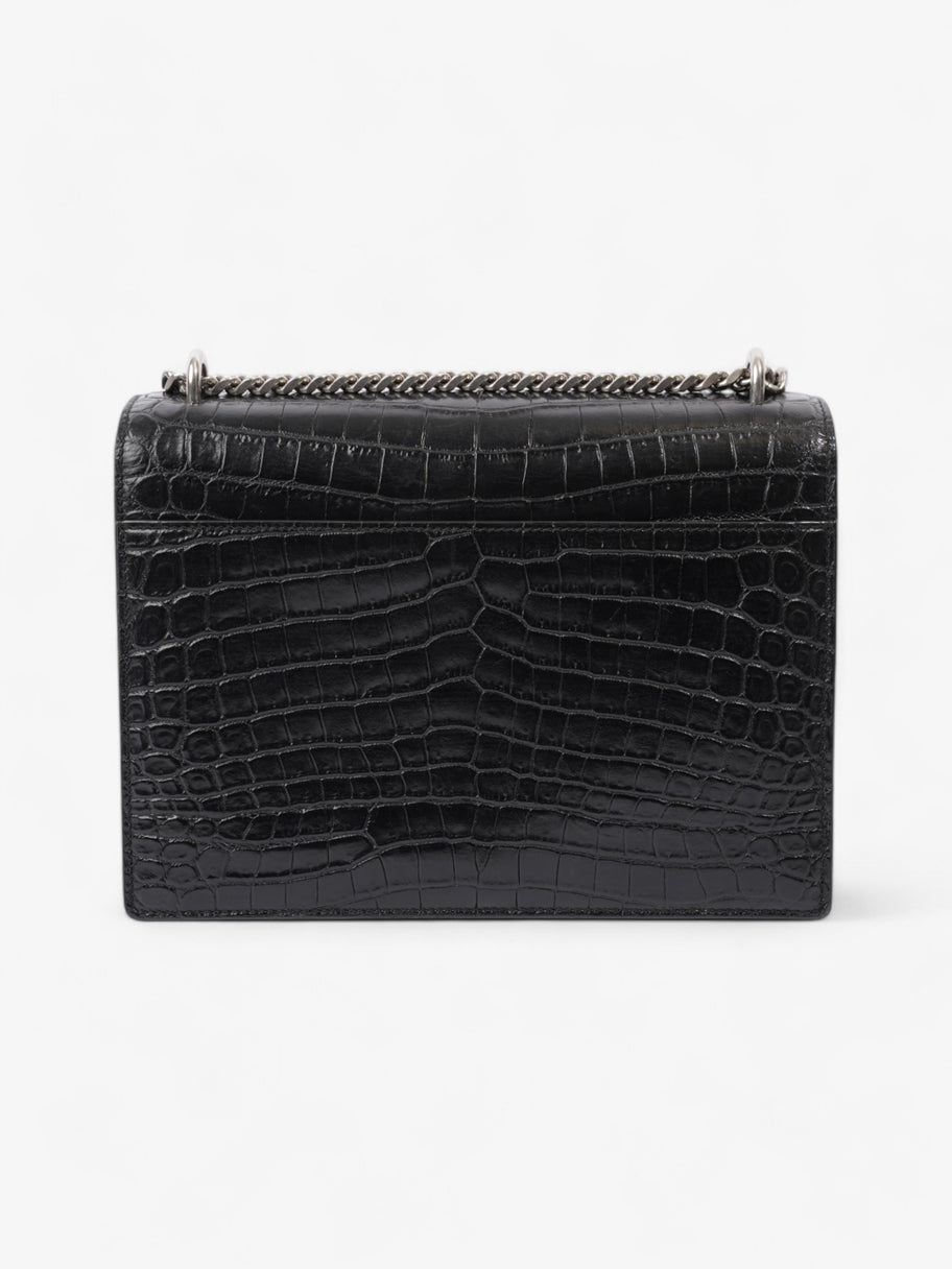 Saint Laurent Sunset Black Embossed Leather Medium Image 15