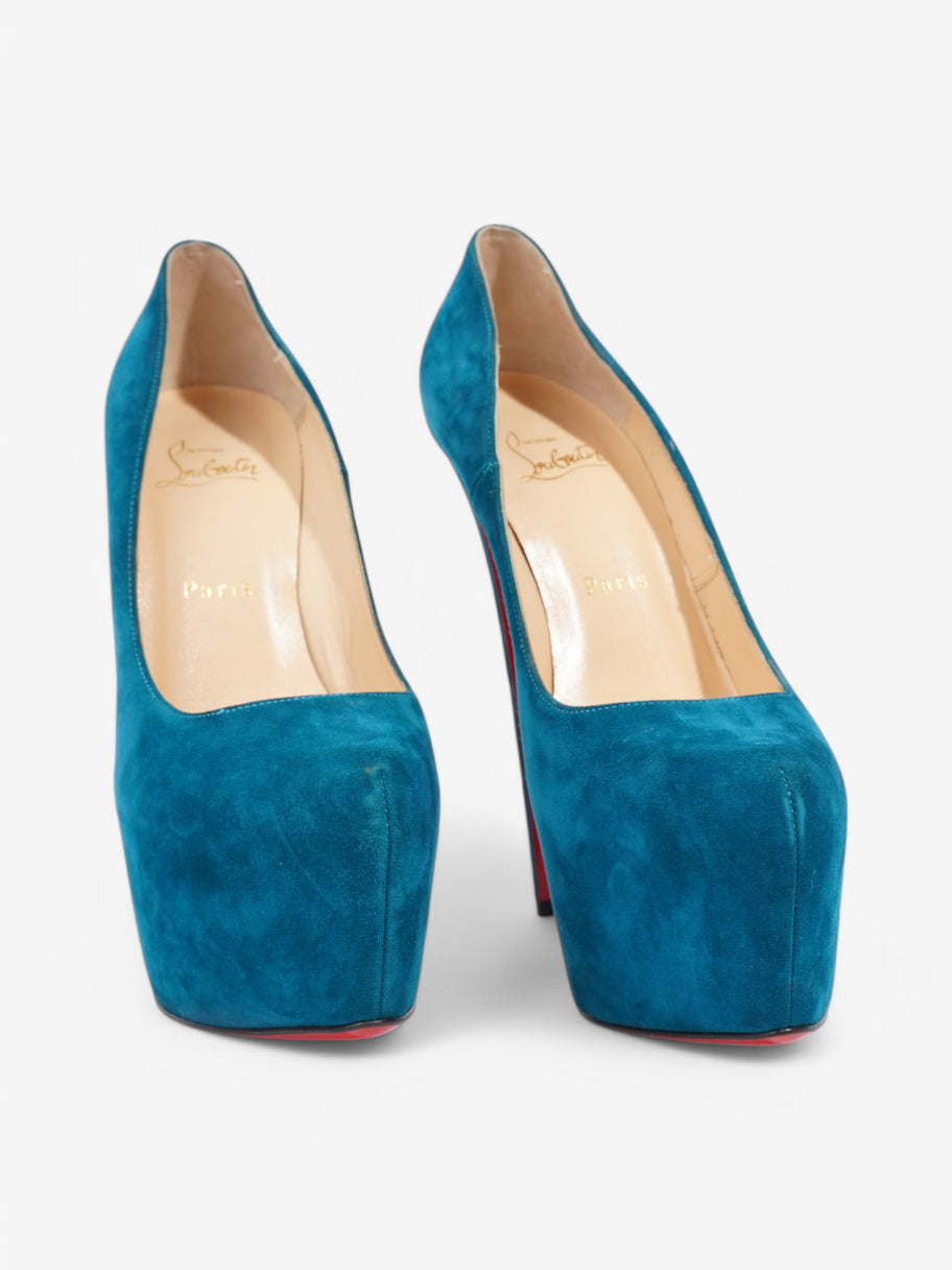 Christian Louboutin Daffodile 160 Dark Turquoise Suede EU 39.5 UK 6.5 Image 2