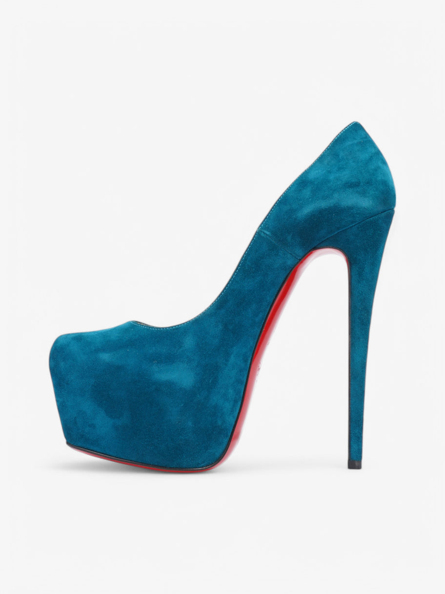 Christian Louboutin Daffodile 160 Dark Turquoise Suede EU 39.5 UK 6.5 Image 3