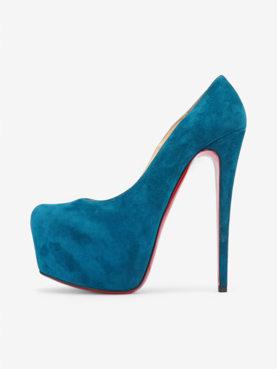 Christian Louboutin Daffodile 160 Dark Turquoise Suede EU 39.5 UK 6.5 Image 5