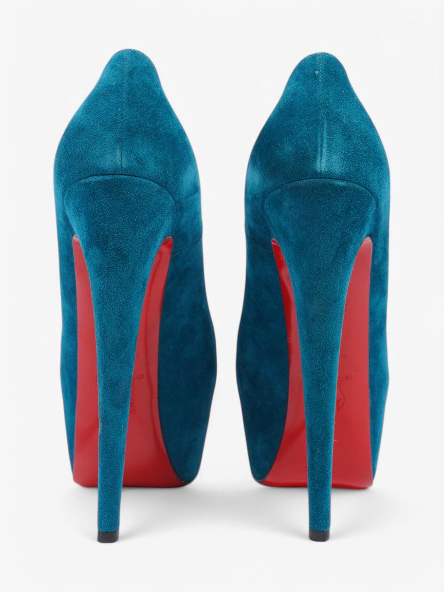 Christian Louboutin Daffodile 160 Dark Turquoise Suede EU 39.5 UK 6.5 Image 6