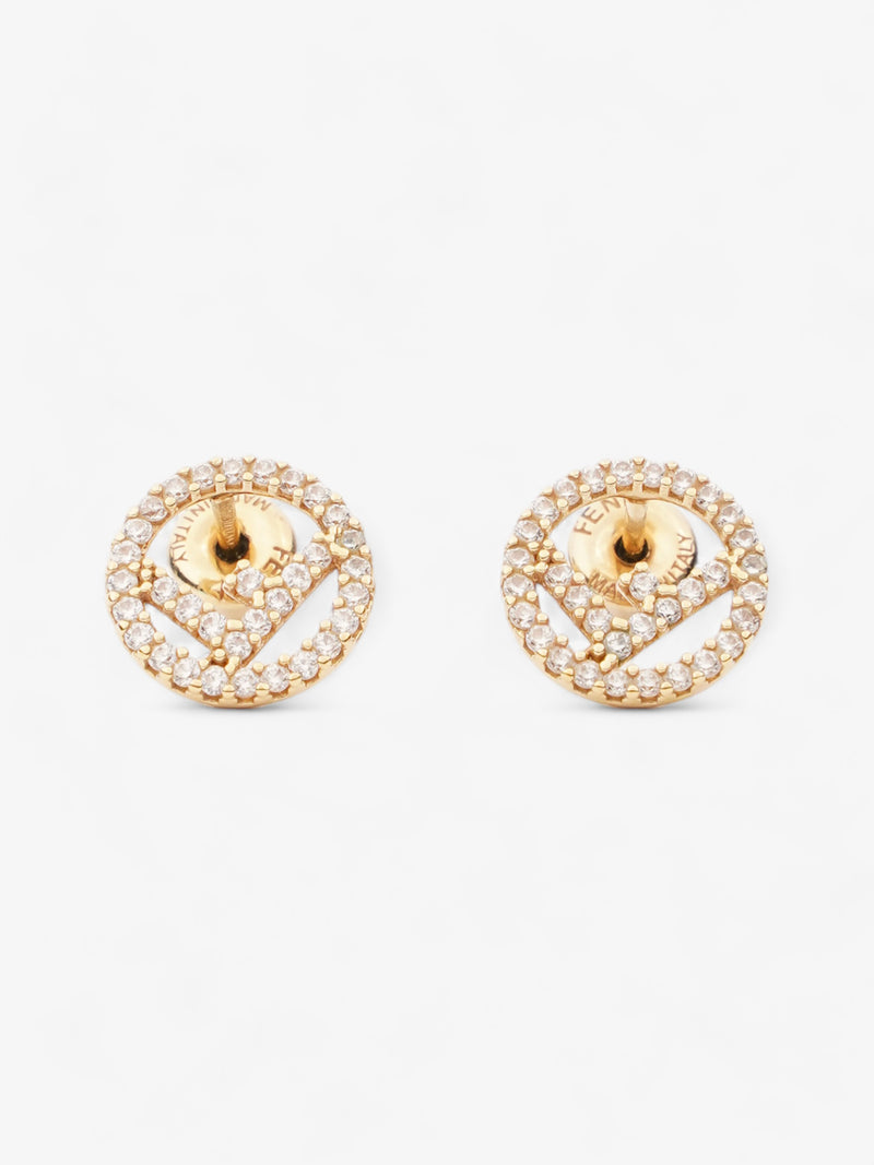  Fendi F Is Fendi Earrings Gold Base Metal