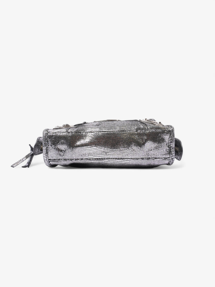 Balenciaga City Bag Silver Calfskin Leather Mini Image 6