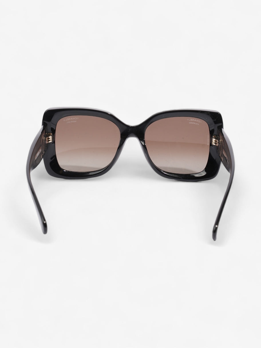 Chanel Oversized Pillow Sunglasses Black Acetate 140mm Image 3