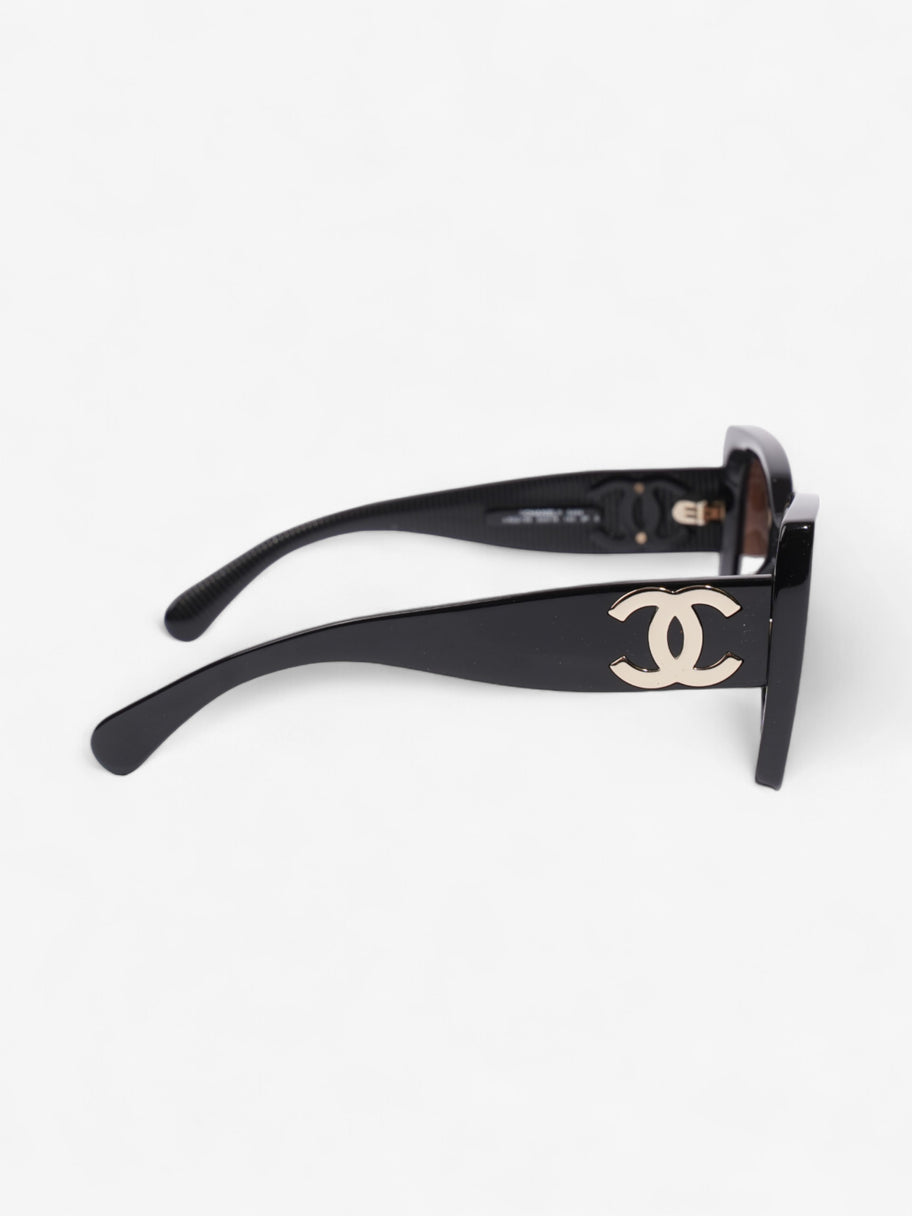 Chanel Oversized Pillow Sunglasses Black Acetate 140mm Image 4