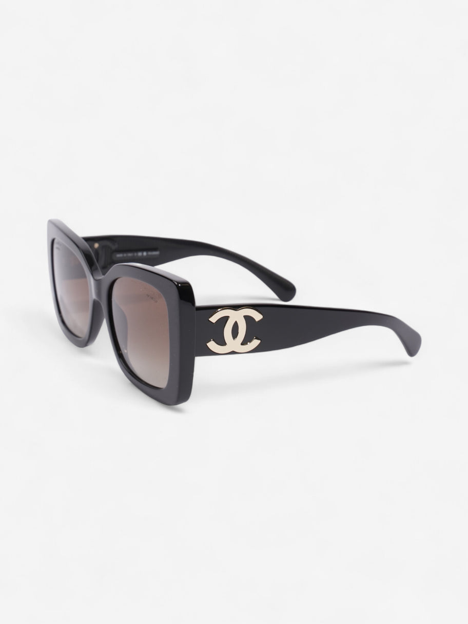 Chanel Oversized Pillow Sunglasses Black Acetate 140mm Image 5