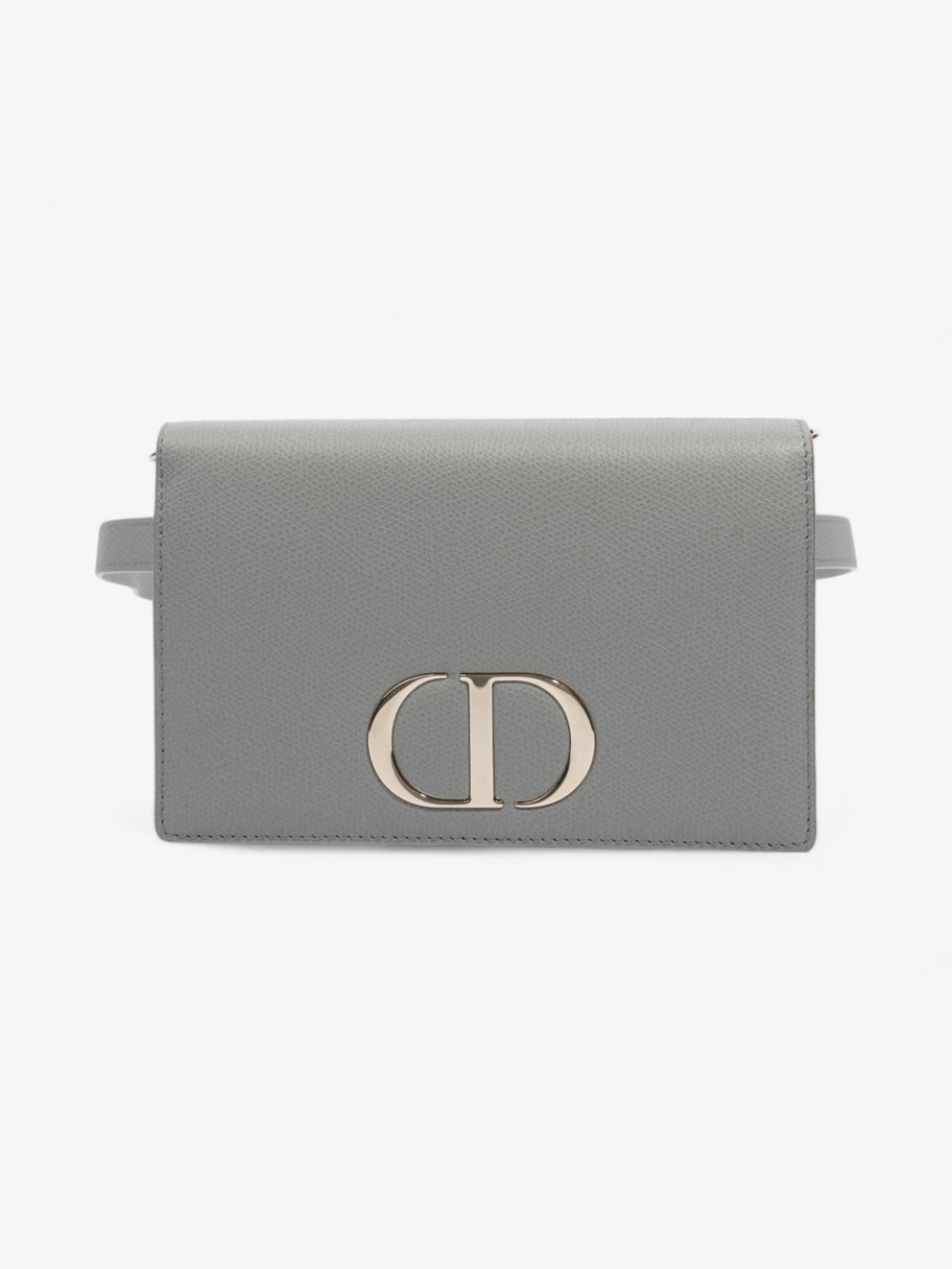 Christian Dior 30 Montaigne 2 In 1 Pouch Grey Calfskin Leather Image 1