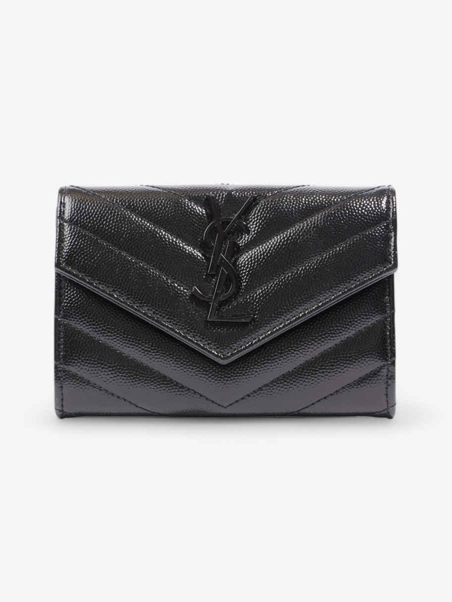 Saint Laurent Envelope Wallet Black Matelasse Leather Image 1