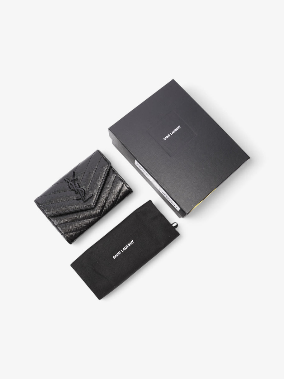 Saint Laurent Envelope Wallet Black Matelasse Leather Image 6