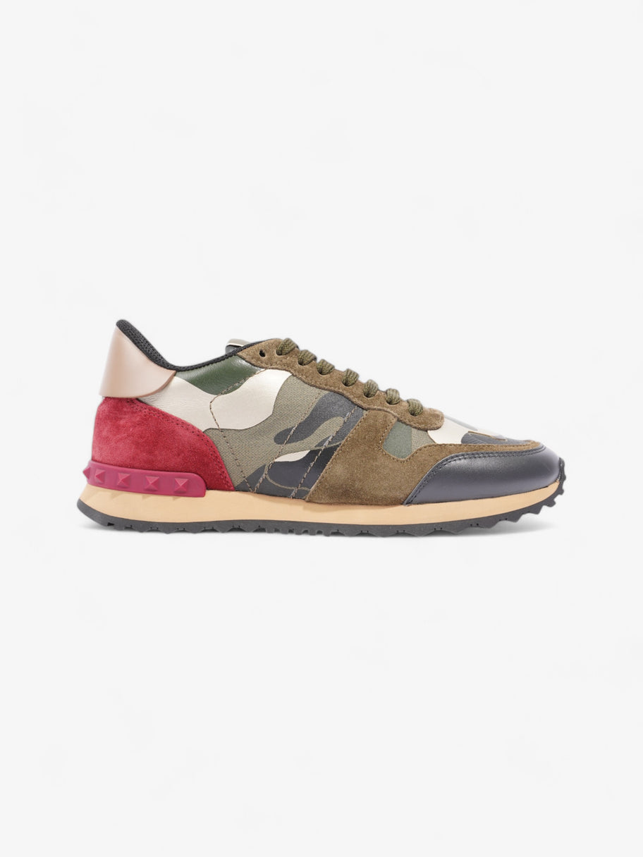 Valentino Rockrunner Khaki Camo / Red Suede EU 38 UK 5 Image 1