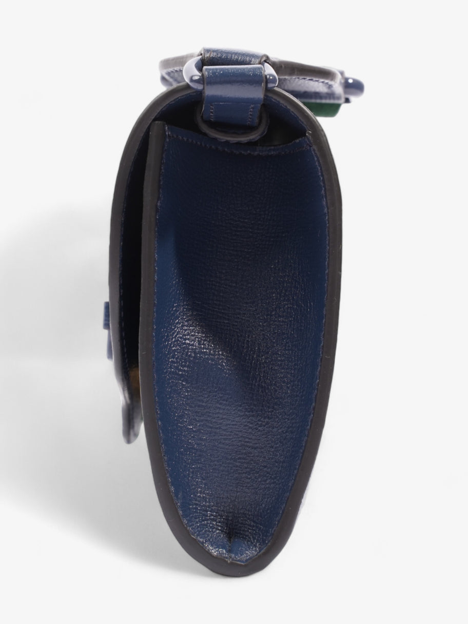 Gucci Horsebit 1955 Blue Calfskin Leather Mini Image 3