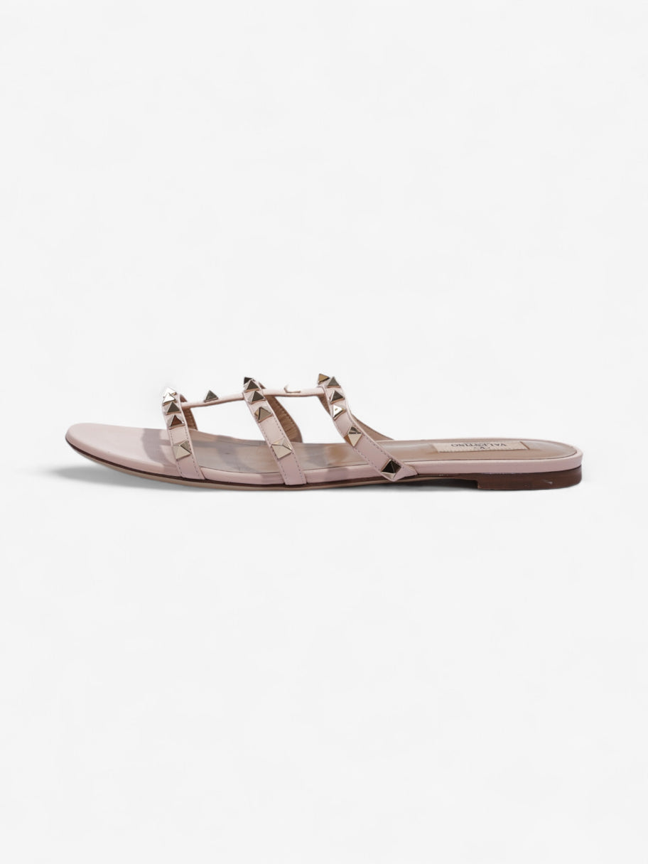 Valentino Rockstud Flat Slide Pink Leather EU 41 UK 8 Image 5