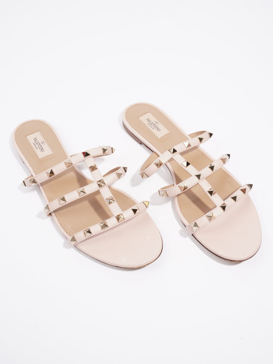 Valentino Rockstud Flat Slide Pink Leather EU 41 UK 8 Image 8