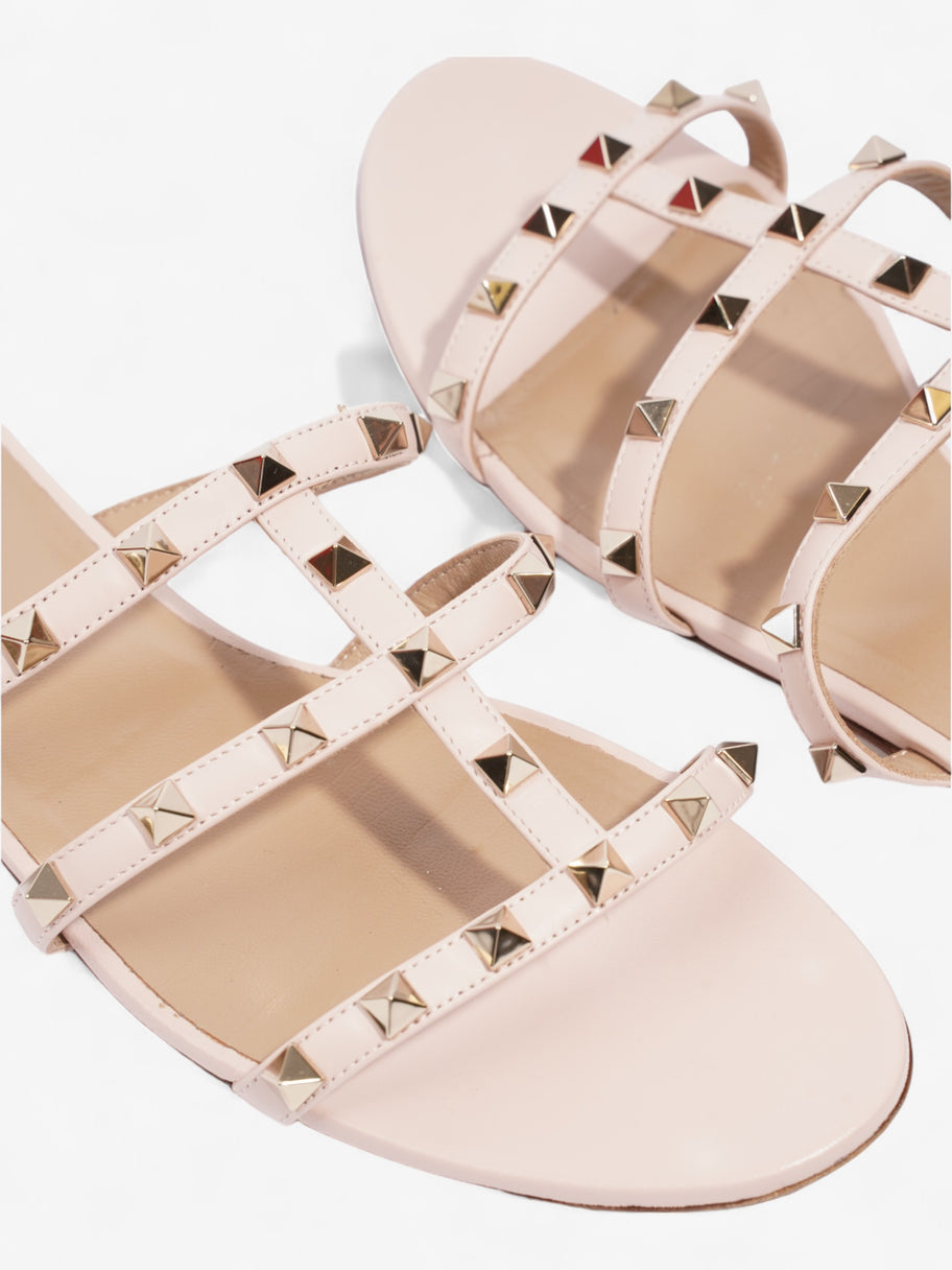 Valentino Rockstud Flat Slide Pink Leather EU 41 UK 8 Image 9