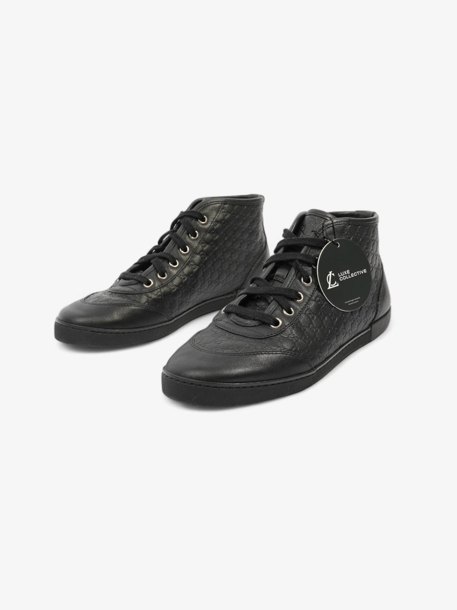 Microguccissima High-tops Black Embossed Leather EU 37 UK 4 Image 9