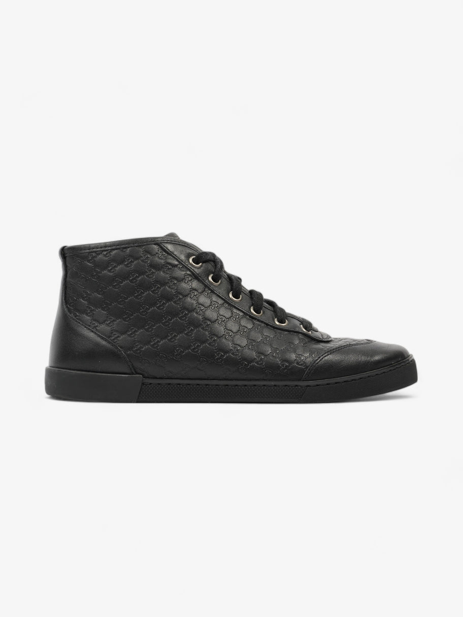 Microguccissima High-tops Black Embossed Leather EU 37 UK 4 Image 1