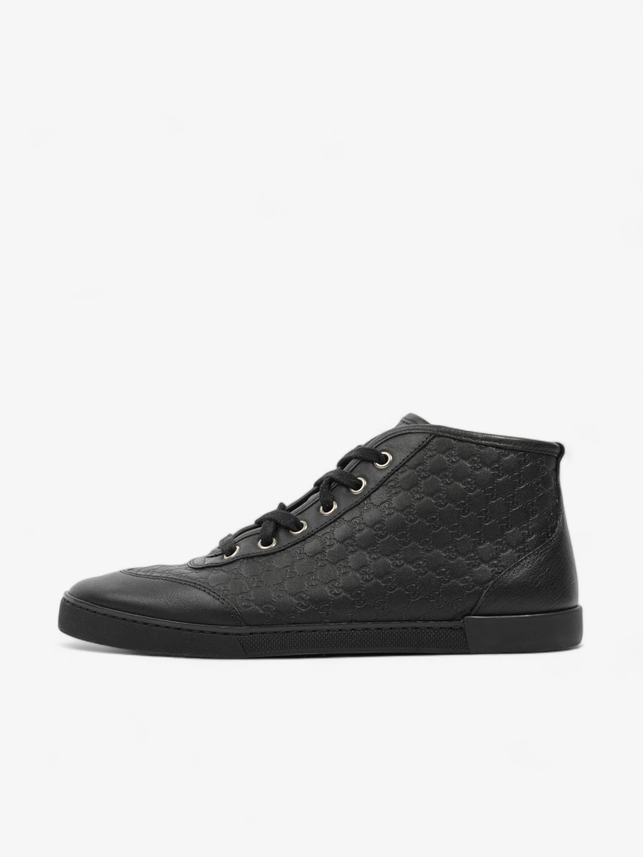 Microguccissima High-tops Black Embossed Leather EU 37 UK 4 Image 5