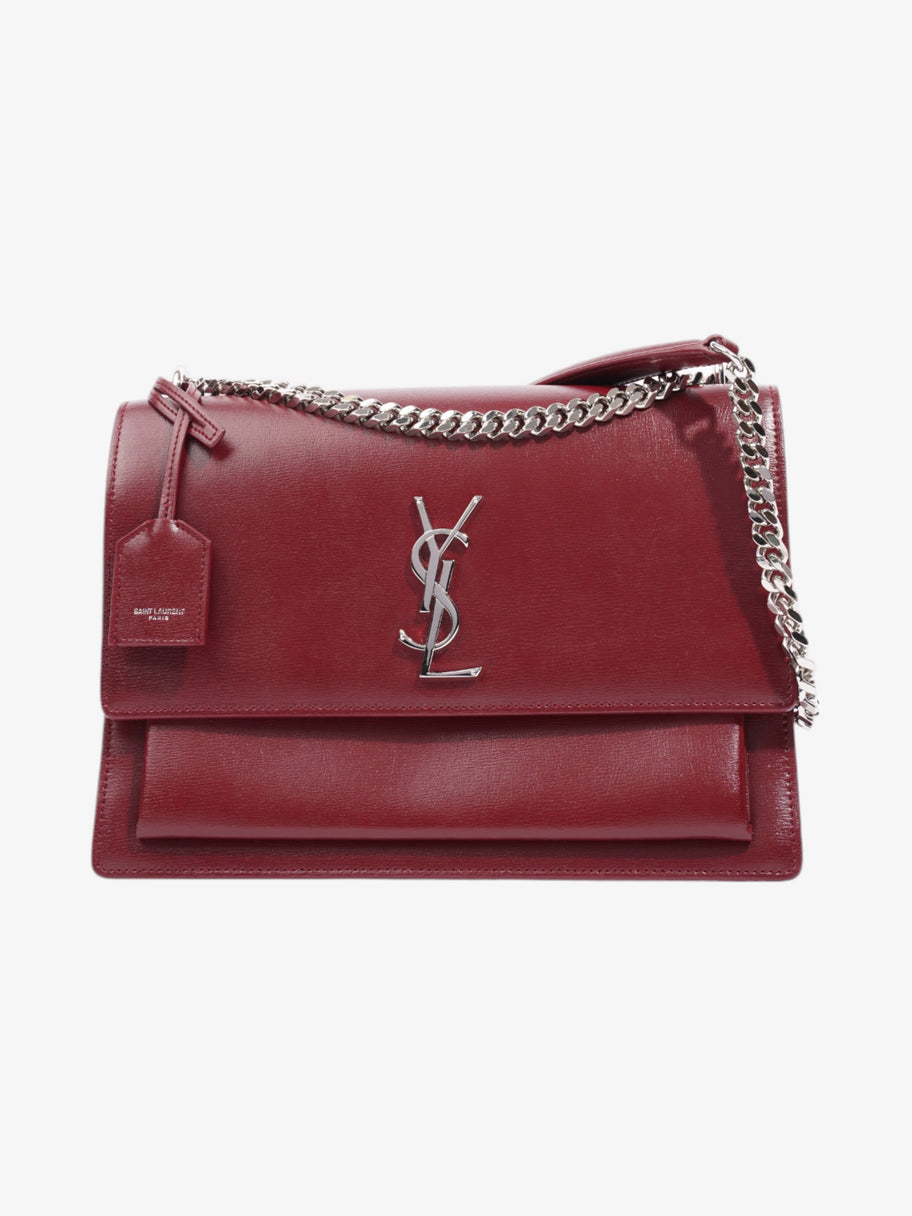 Saint Laurent Sunset Deep Red Calfskin Leather Image 1