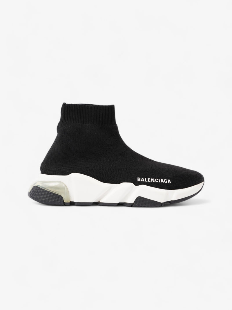  Balenciaga Speed Clear Sole Black / White Cotton EU 38 UK 5