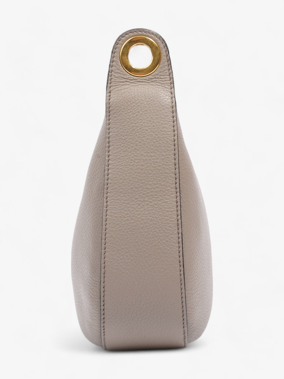 Prada Zipped Hobo Taupe Calfskin Leather Image 3