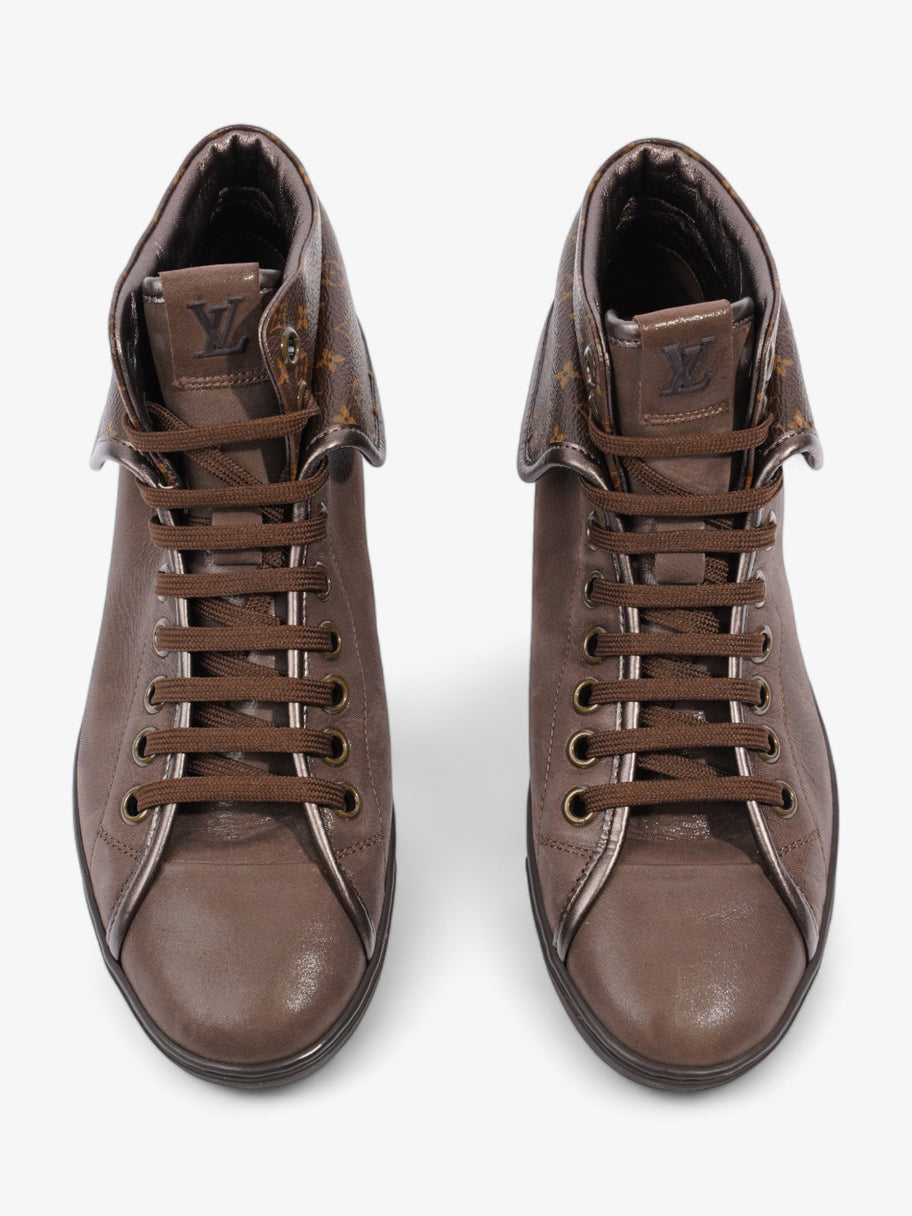 Louis Vuitton Brea Fold Over High-tops  Brown / Brown Monogram Canvas EU 37.5 UK 4.5 Image 8