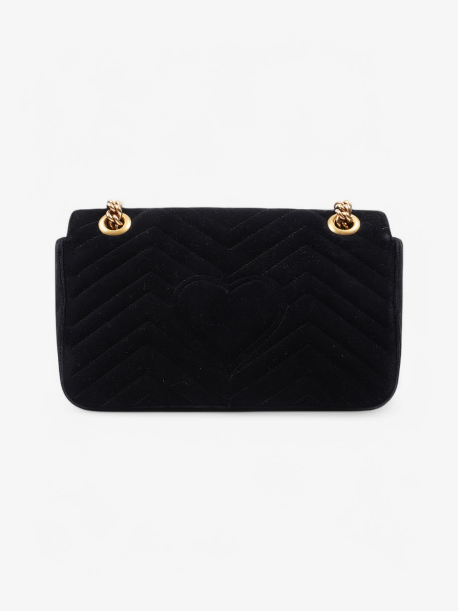 Gucci Marmont Flap Black Velvet Small Image 4