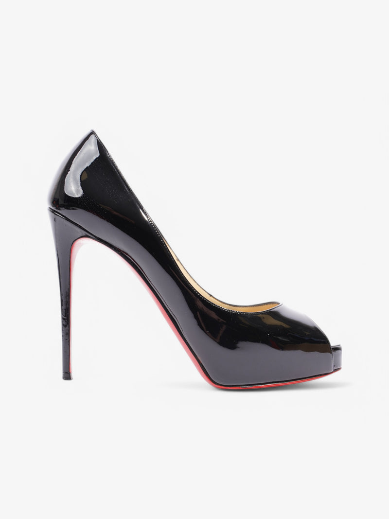  Christian Louboutin New Very Prive 120 Black Patent Leather EU 39.5 UK 6.5