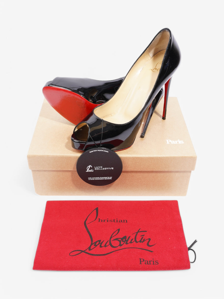 Christian Louboutin New Very Prive 120 Black Patent Leather EU 39.5 UK 6.5 Image 10