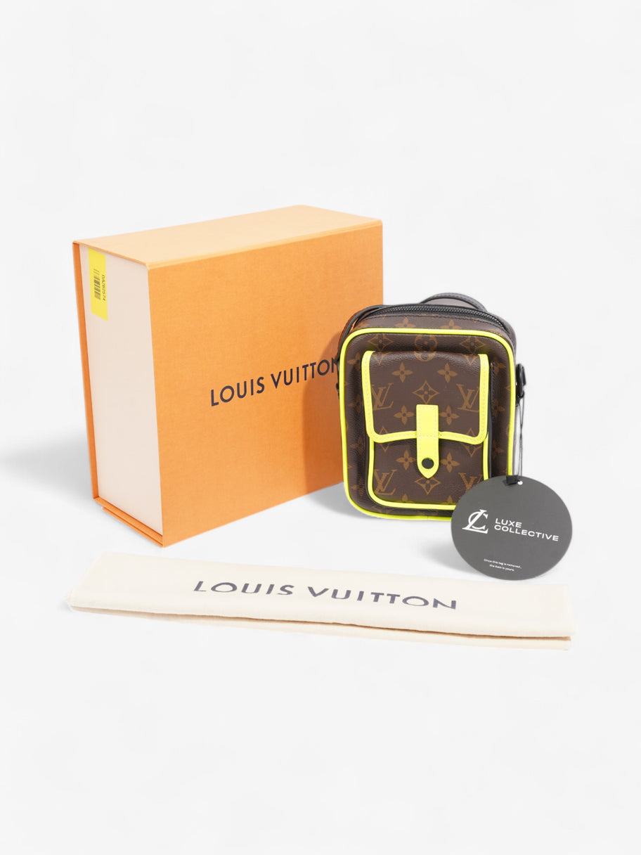 Louis Vuitton Christopher Messenger Monogram / Black / Flourescent Yellow Coated Canvas Image 9