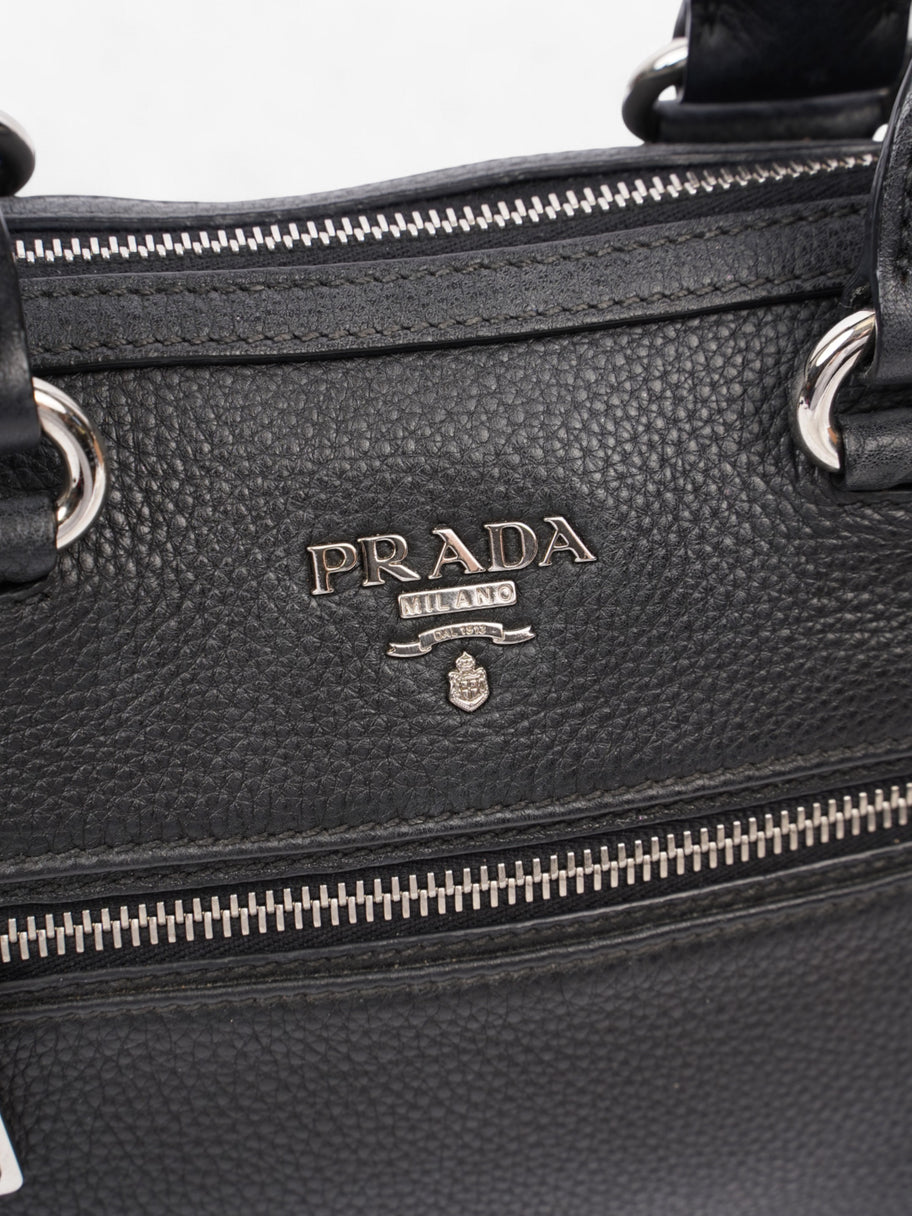 Prada Tote Black Leather Image 7