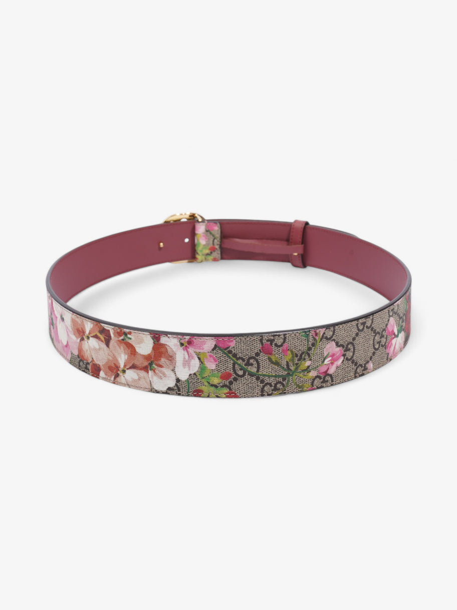 Gucci Interlocking G Belt GG Bloom / Gold Coated Canvas 85cm / 34