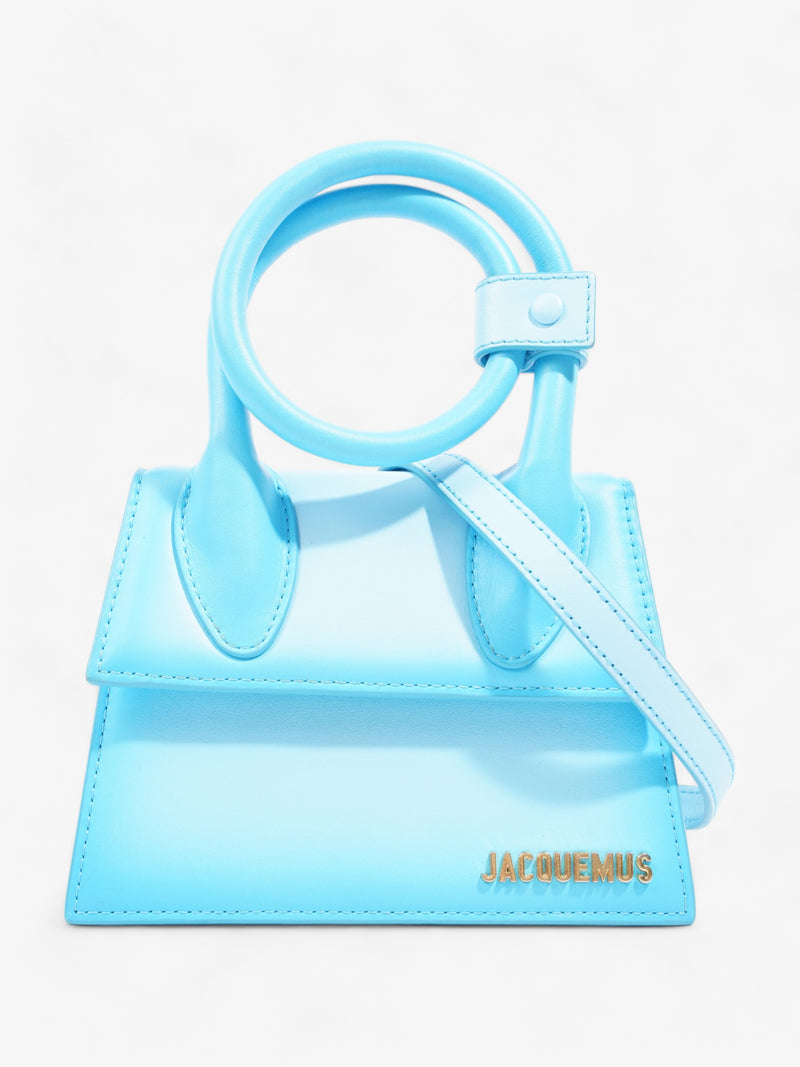  Jacquemus Le Chiquito Noeud Faded Light Blue  Leather