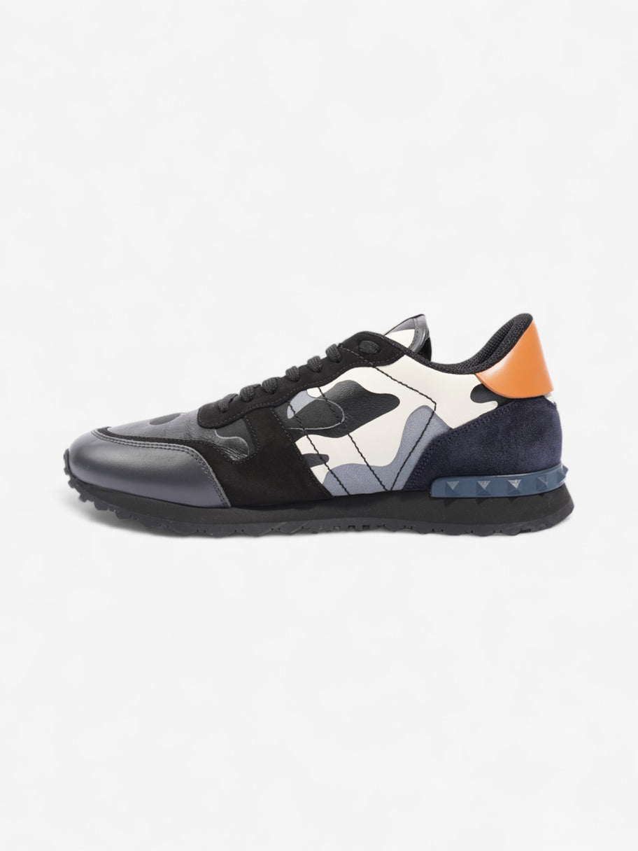 Valentino Rockrunner Black / Navy Blue / Orange Leather EU 44 UK 10 Image 3