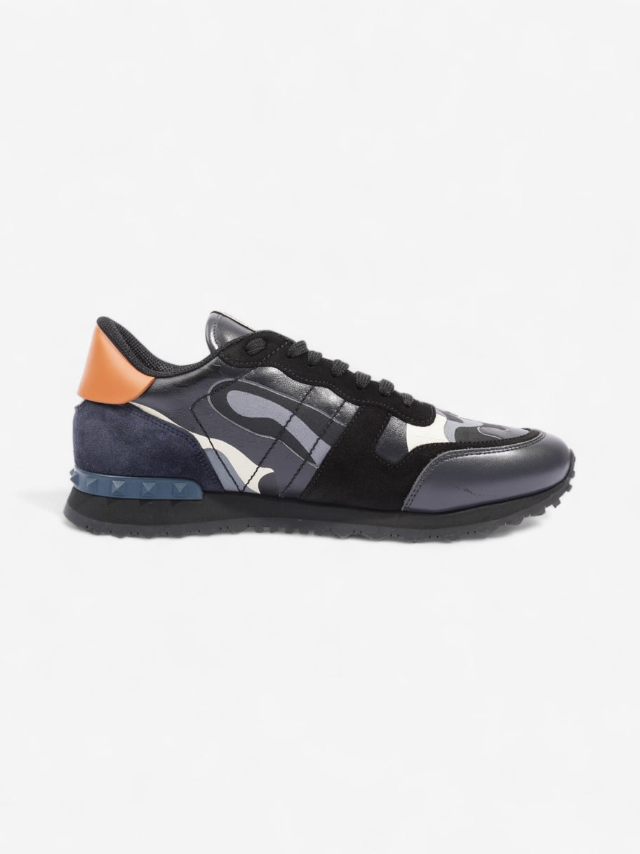 Valentino Rockrunner Black / Navy Blue / Orange Leather EU 44 UK 10 Image 4