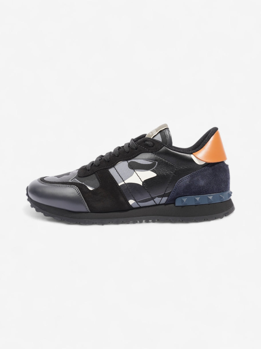 Valentino Rockrunner Black / Navy Blue / Orange Leather EU 44 UK 10 Image 5