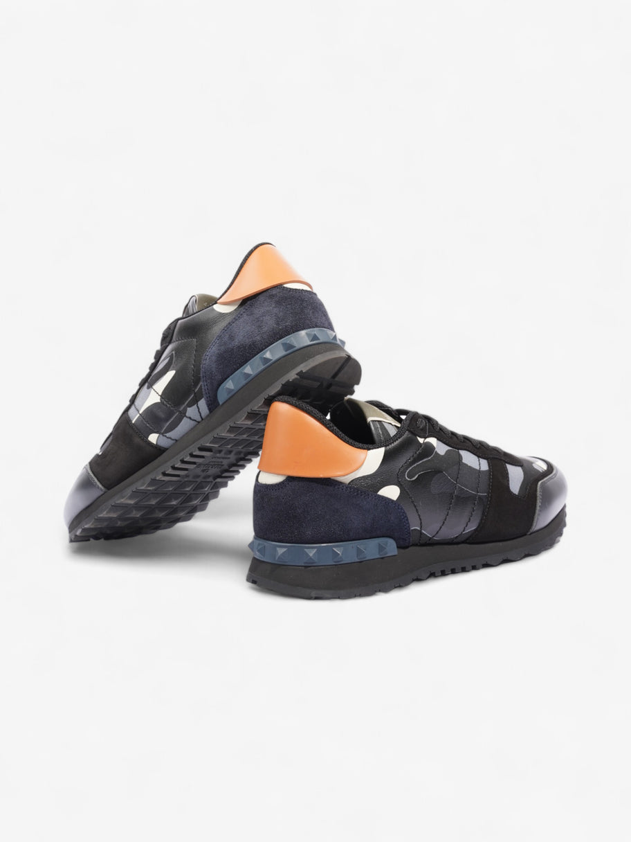 Valentino Rockrunner Black / Navy Blue / Orange Leather EU 44 UK 10 Image 9