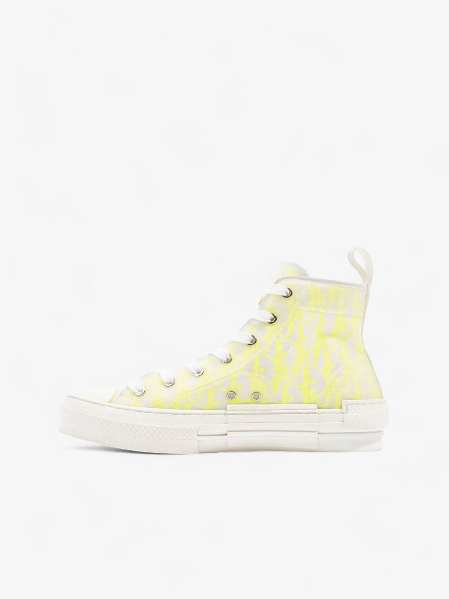 Christian Dior B23 High Top Neon Yellow / White Canvas EU 41 UK 7 Image 3