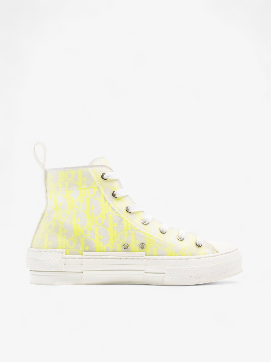 Christian Dior B23 High Top Neon Yellow / White Canvas EU 41 UK 7 Image 4